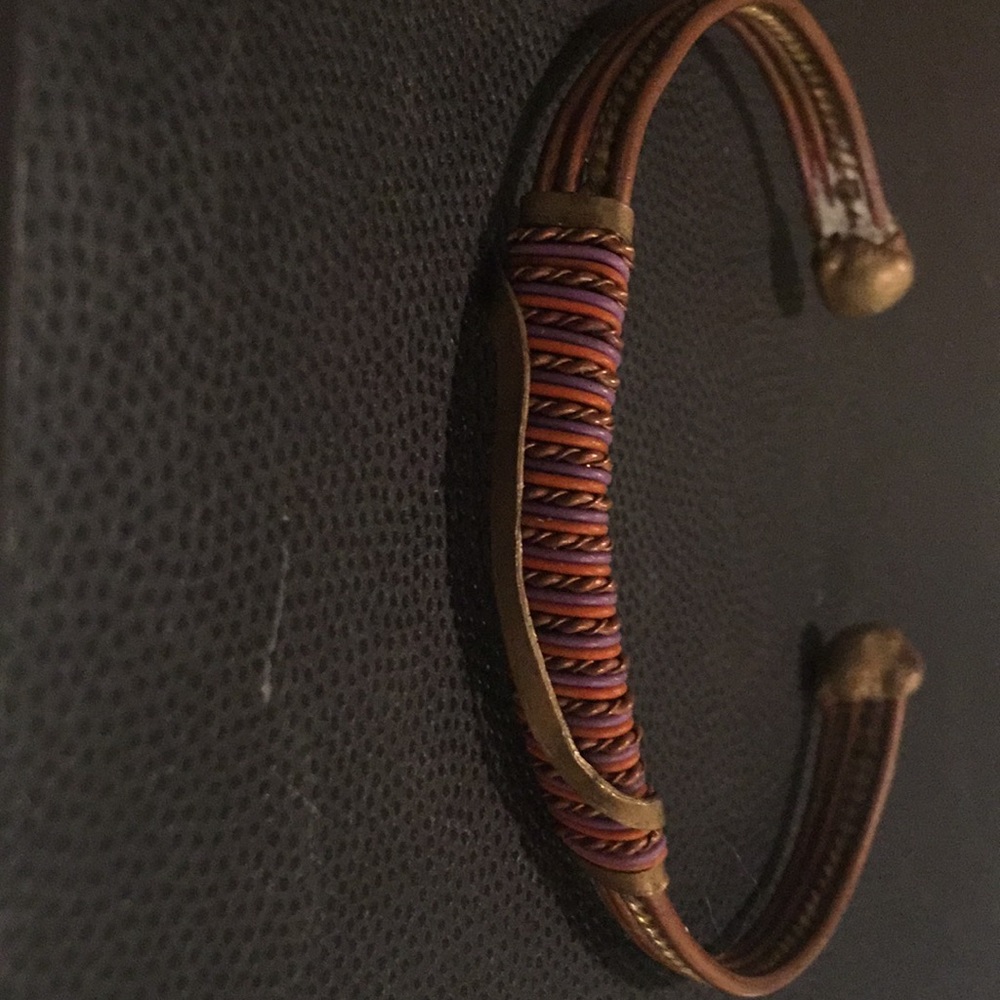 Vintage multi tone copper bracelet